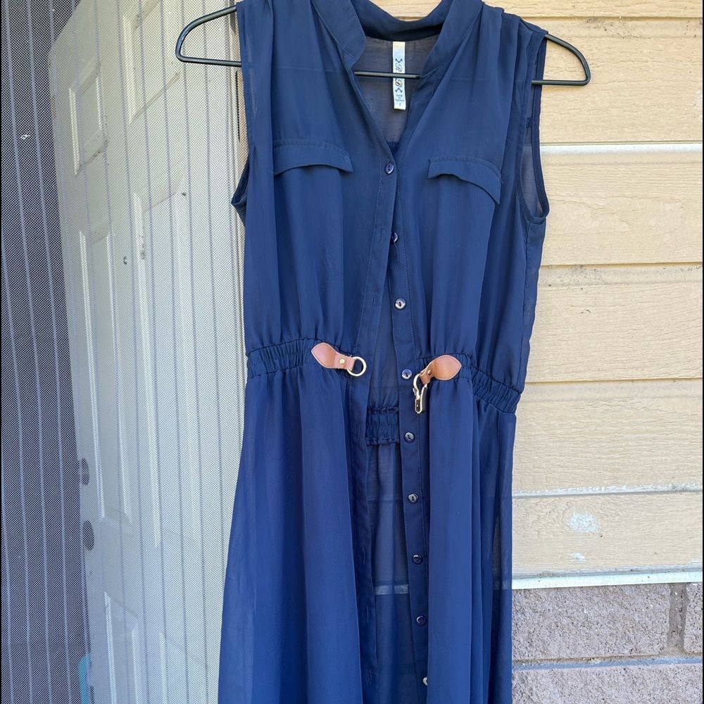 RNB .dresses navy short.casual dress.